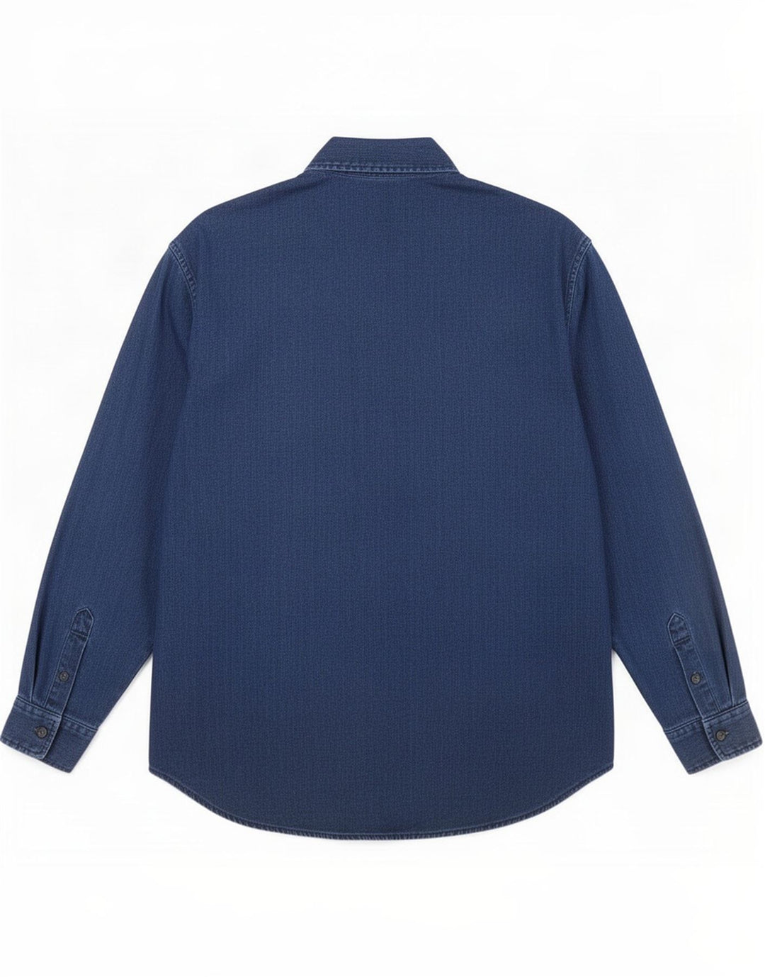 Camisa masculina Versace grande algodão azul marinho