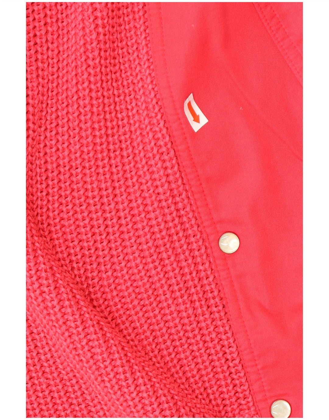 Suéter cardigã feminino vintage com peito duplo IT 42 rosa médio