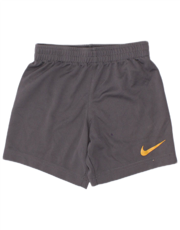 Shorts esportivos Nike Boys 3-4 anos XS cinza poliéster