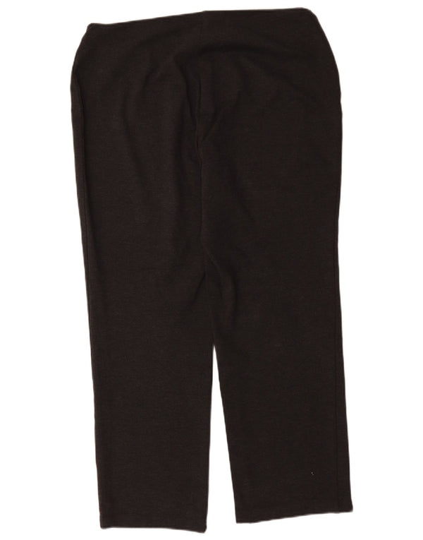 Calça casual regular feminina Marks & Spencer Reino Unido 16 grande W34 L28 cinza
