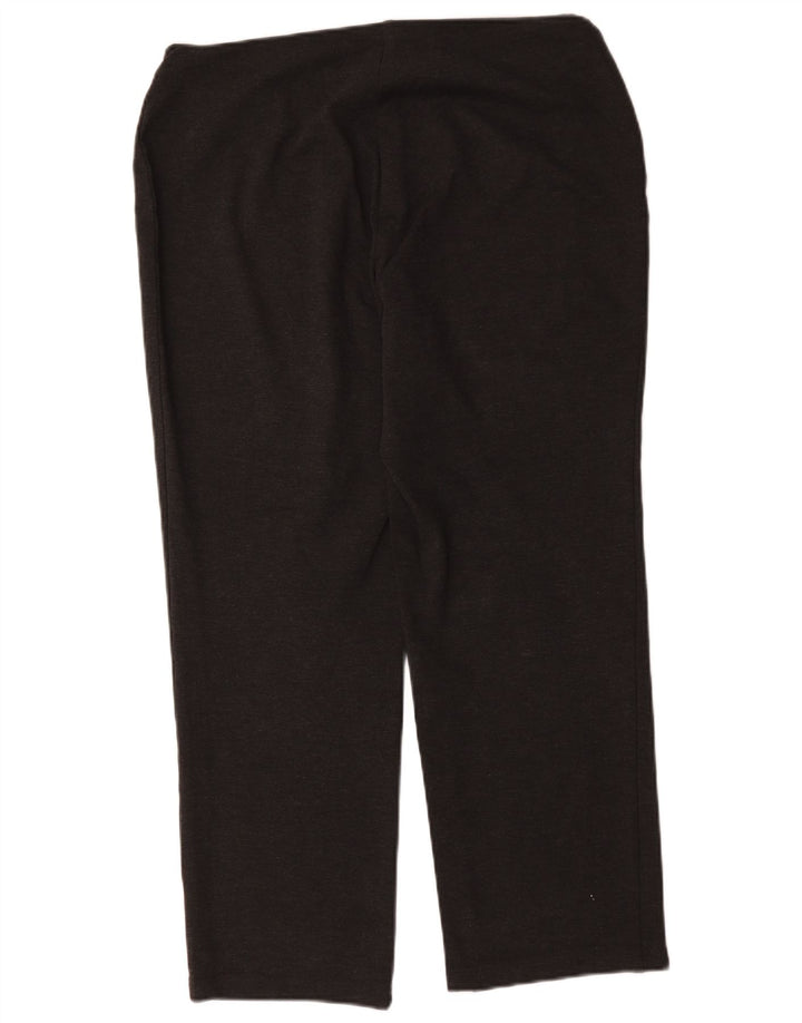 Calça casual regular feminina Marks & Spencer Reino Unido 16 grande W34 L28 cinza