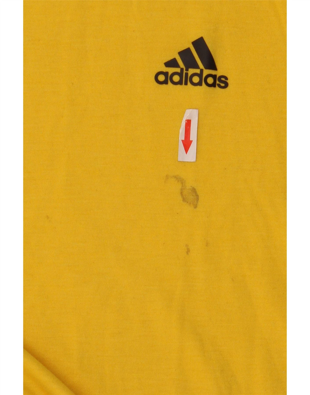 Adidas Mens Climalite Camiseta Top Grande Poliéster Amarelo