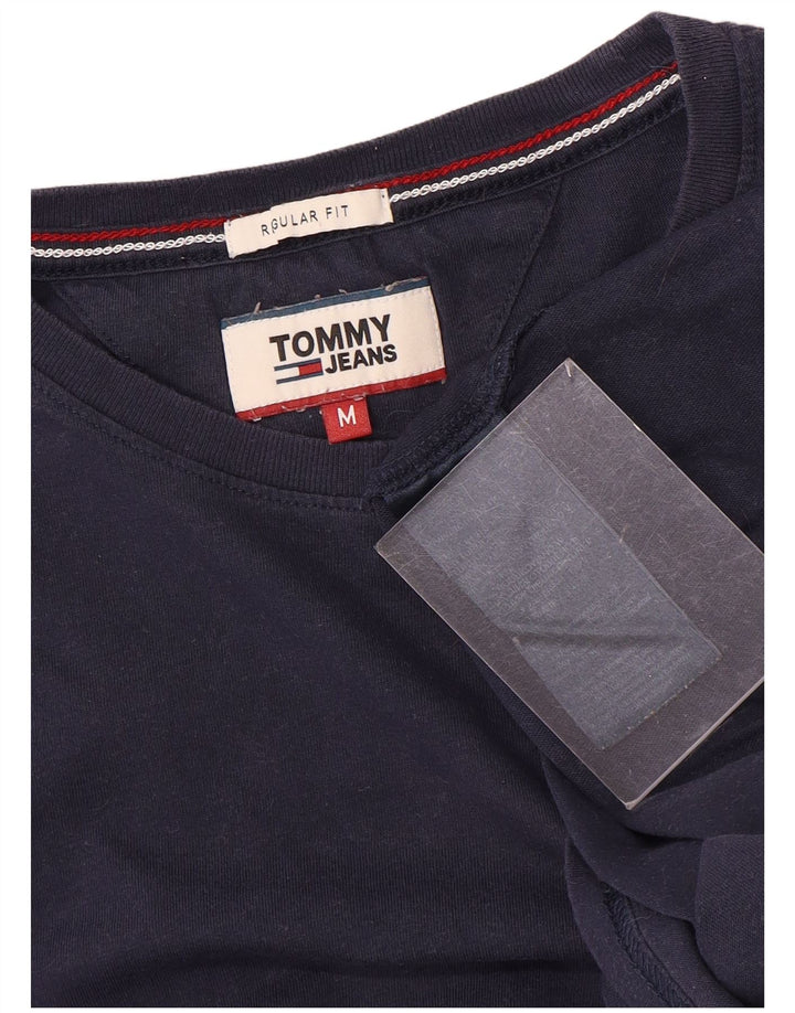 Tommy Hilfiger Camiseta masculina Regular Fit Top Médio Algodão Azul Marinho