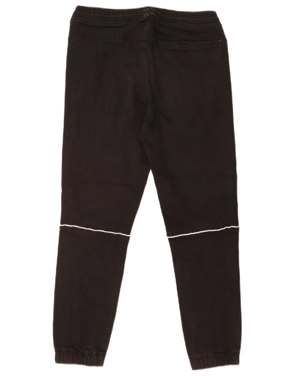 Zara Calça de treino masculina Joggers médio preto algodão