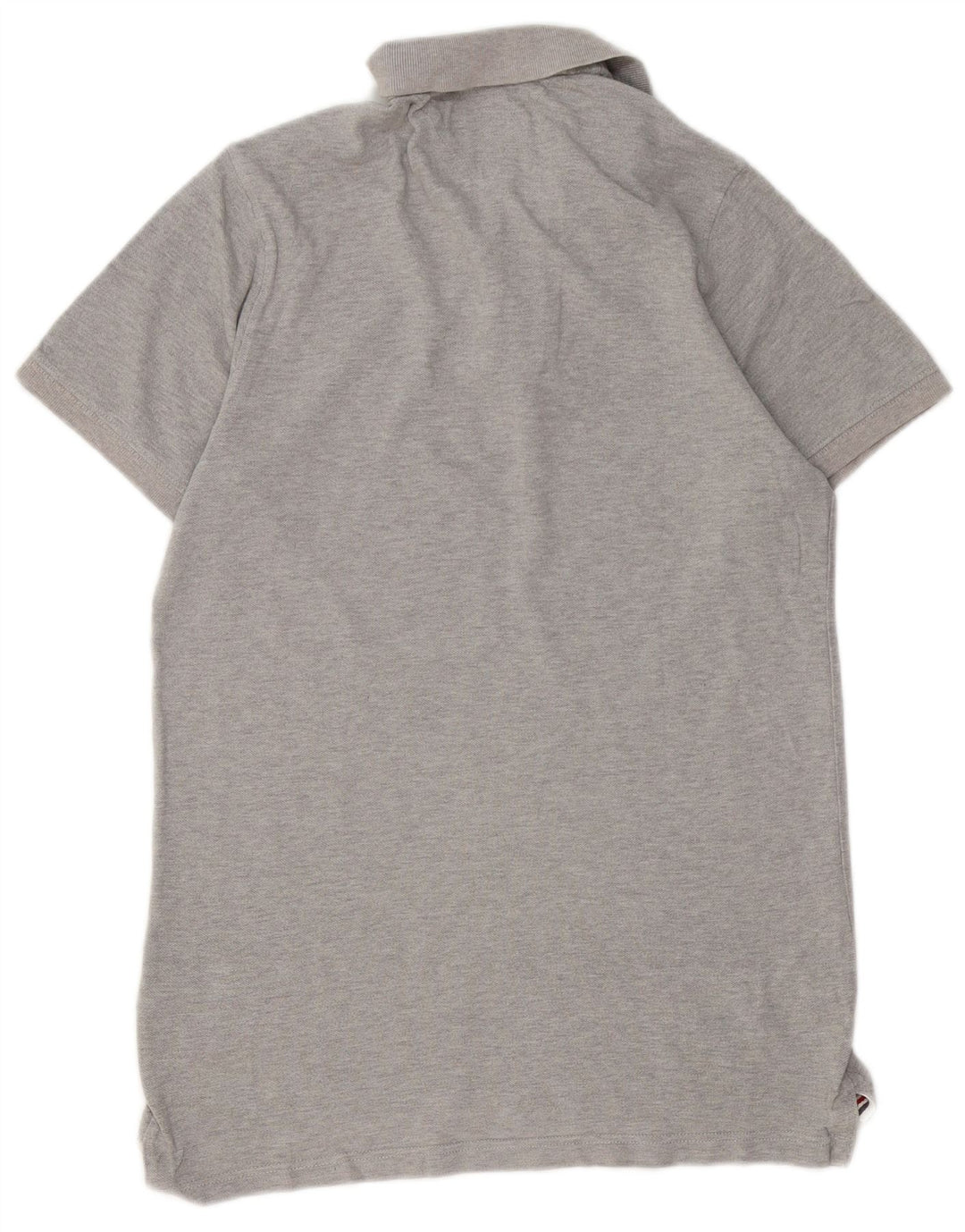 Camisa polo masculina TOMMY HILFIGER grande algodão cinza