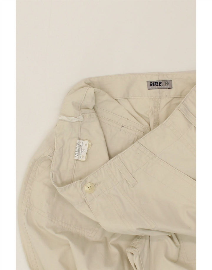 RIFLE Mens Straight Chino Trousers W30 L29  Beige Cotton Vintage Rifle and Second-Hand Rifle from Messina Hembry 