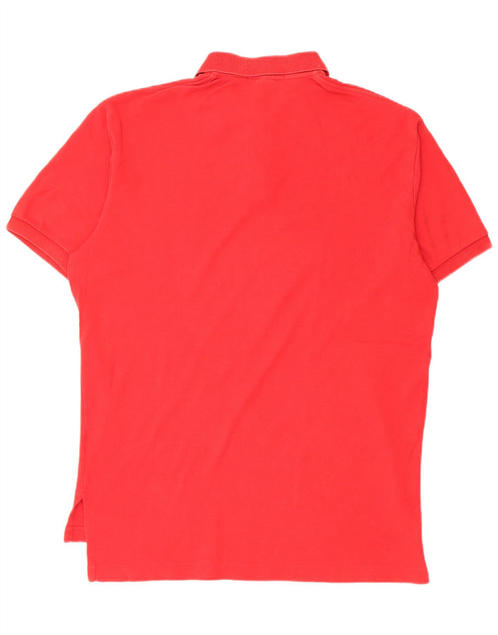 Camisa polo masculina Polo Ralph Lauren de algodão vermelho médio