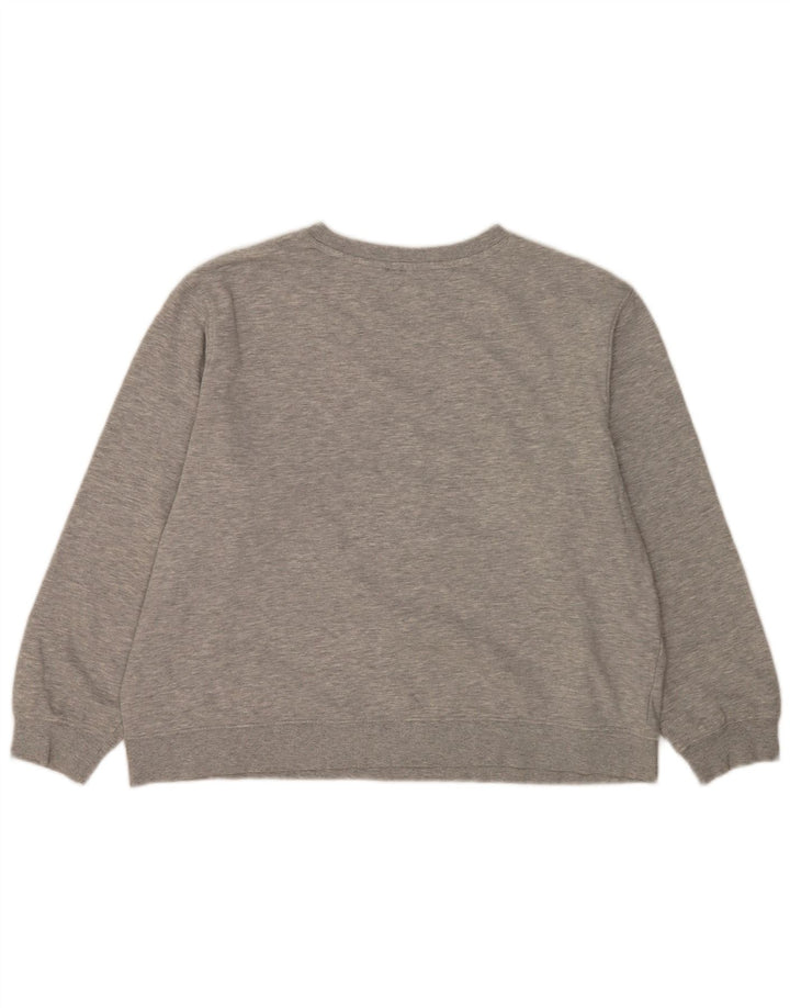 Suéter Marks & Spencer feminino cropped Reino Unido 16 grande cinza manchado