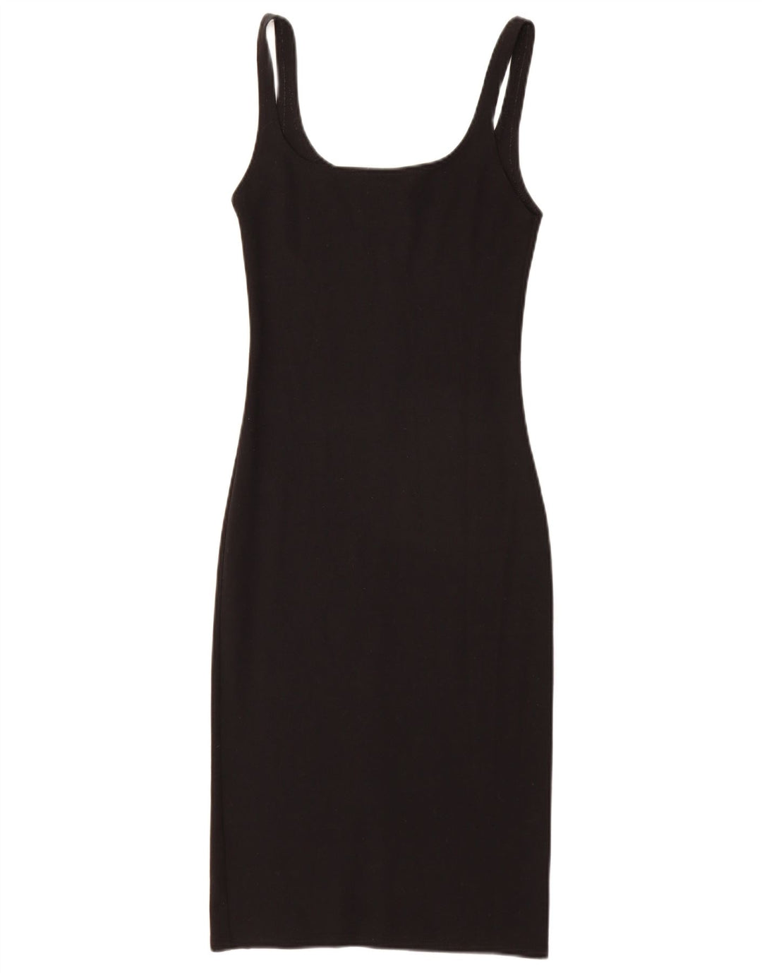 Vestido feminino Zara com bainha sem mangas UK 8 pequeno preto