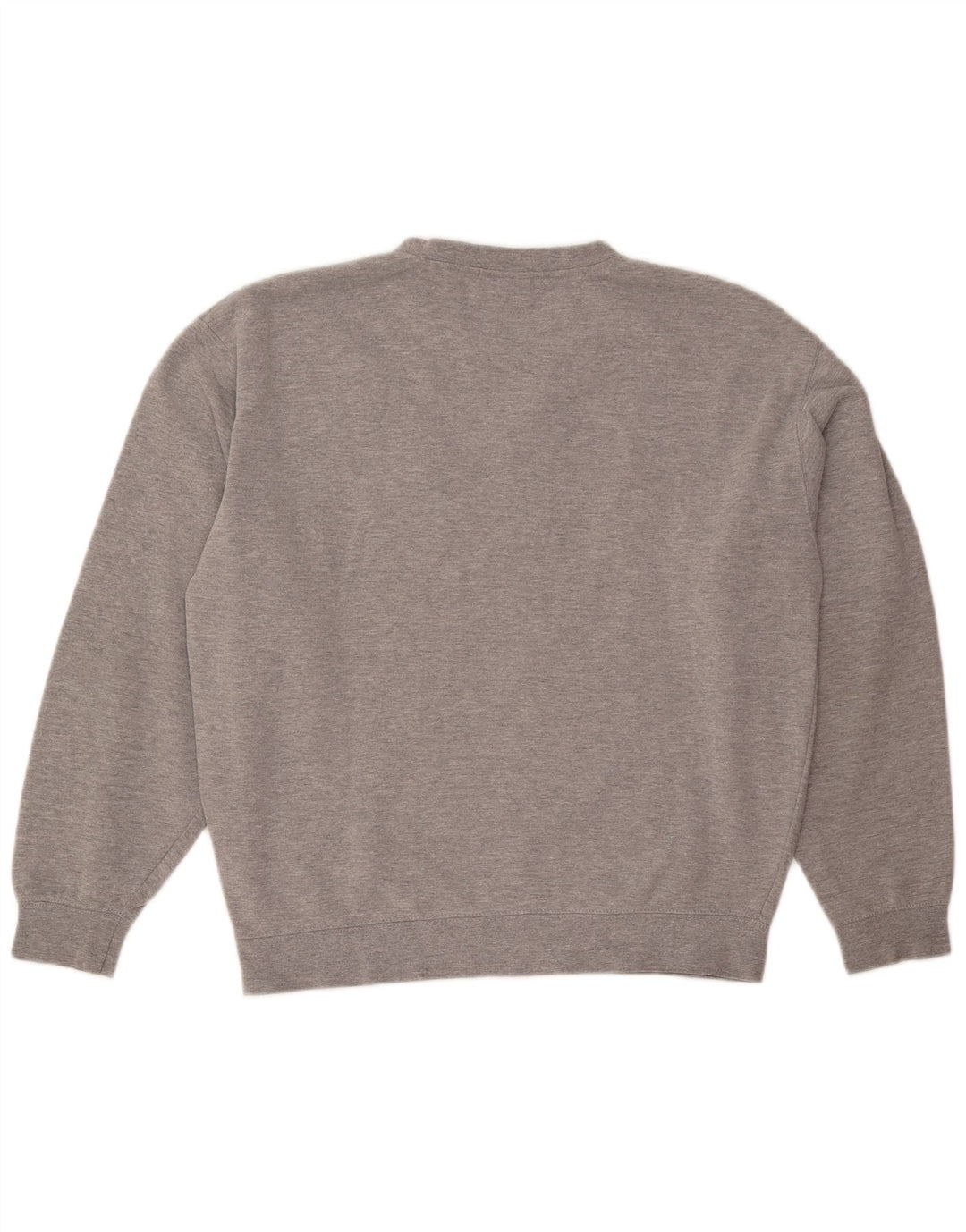FILA feminino gráfico oversized moletom jumper UK 14 cinza médio manchado