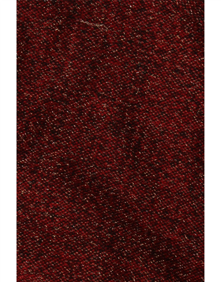 Vestido jumper feminino de manga comprida PACO BOUTIQUE UK 14 grande vermelho manchado