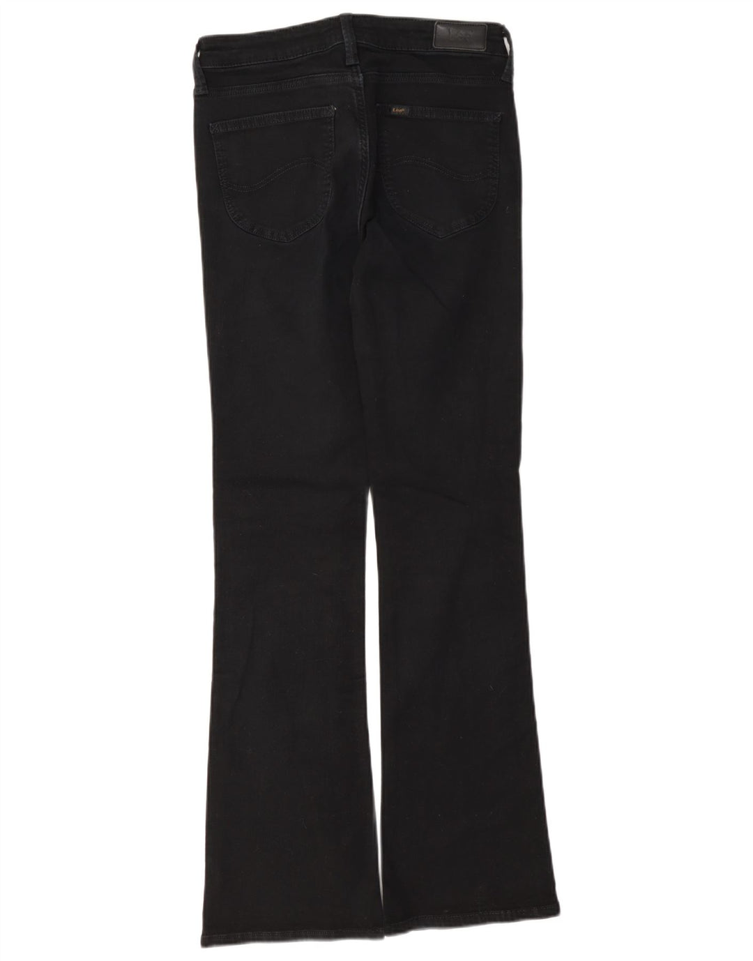 Lee Womens Hoxie Bootcut Jeans W28 L31 Algodão Preto