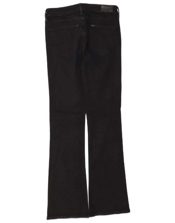 Lee Womens Hoxie Bootcut Jeans W28 L31 Algodão Preto