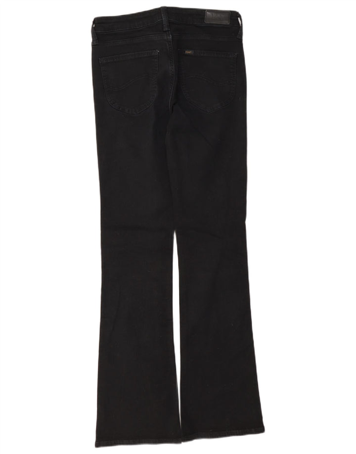 Lee Womens Hoxie Bootcut Jeans W28 L31 Algodão Preto