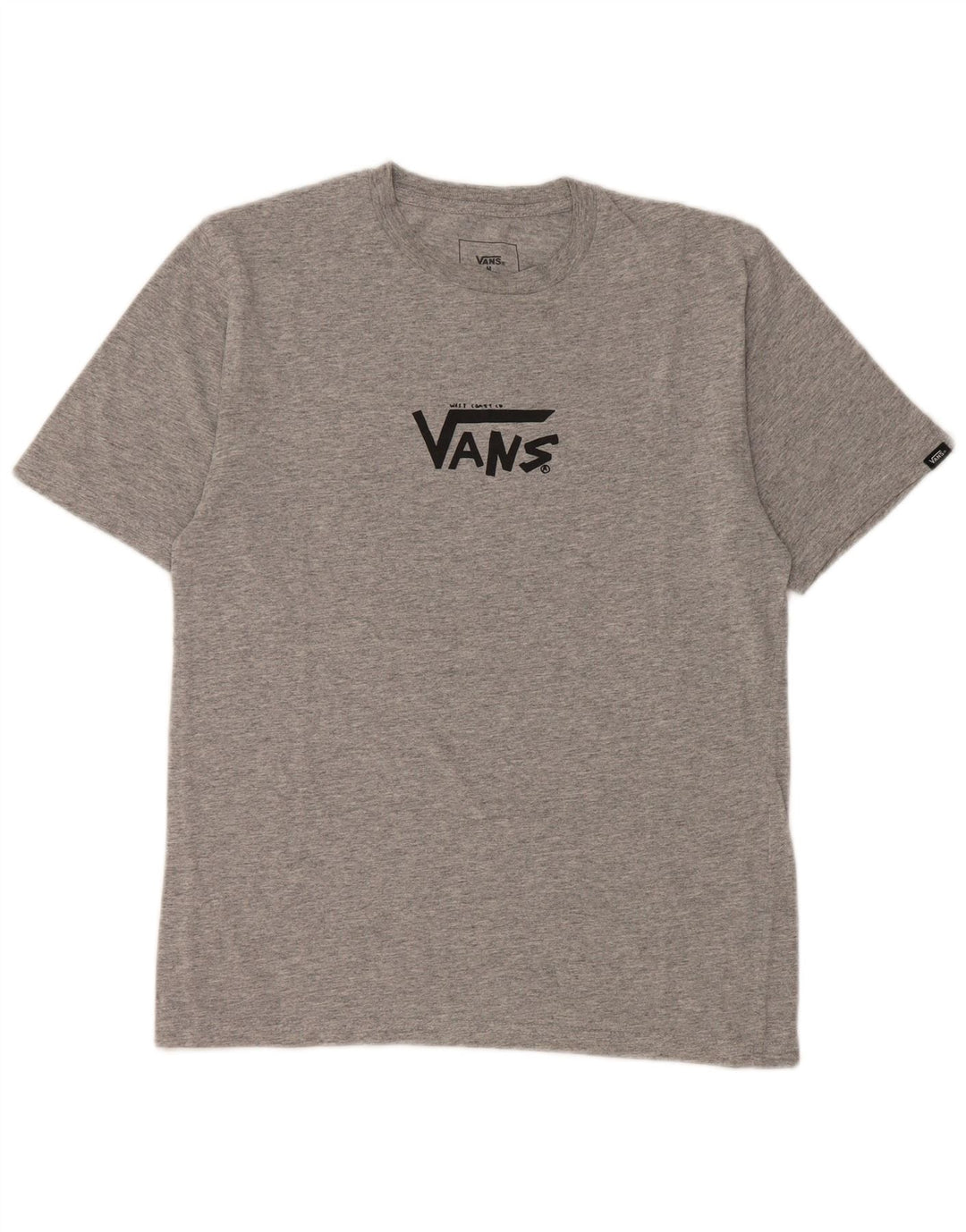 Camiseta VANS Boys Custom Fit Graphic Top 10-11 Anos Cinza Médio Flecked