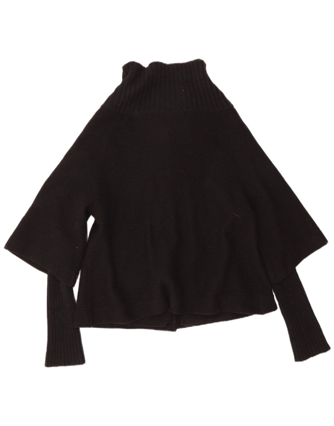 Suéter cardigã feminino Monsoon Reino Unido 14 lã preta média