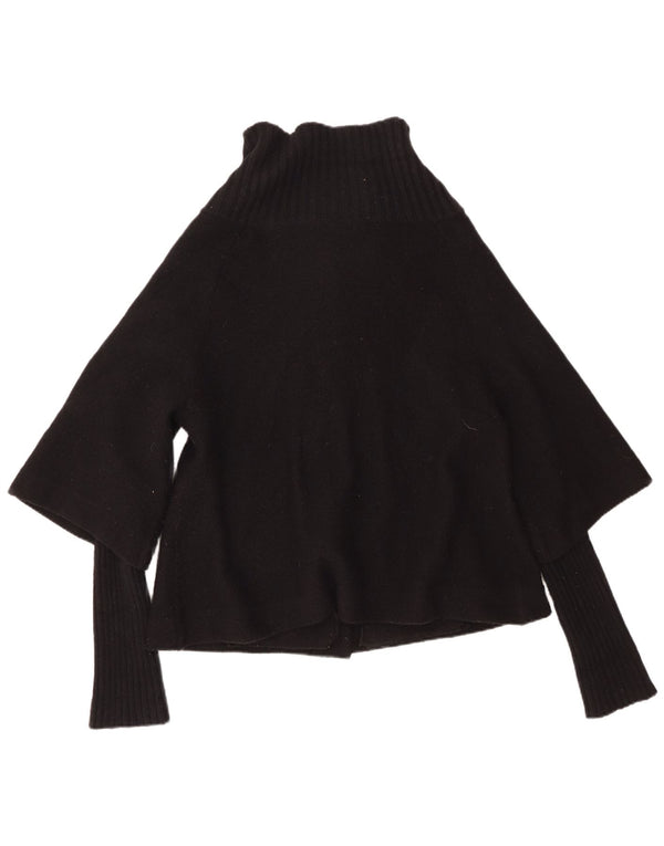 Suéter cardigã feminino Monsoon Reino Unido 14 lã preta média