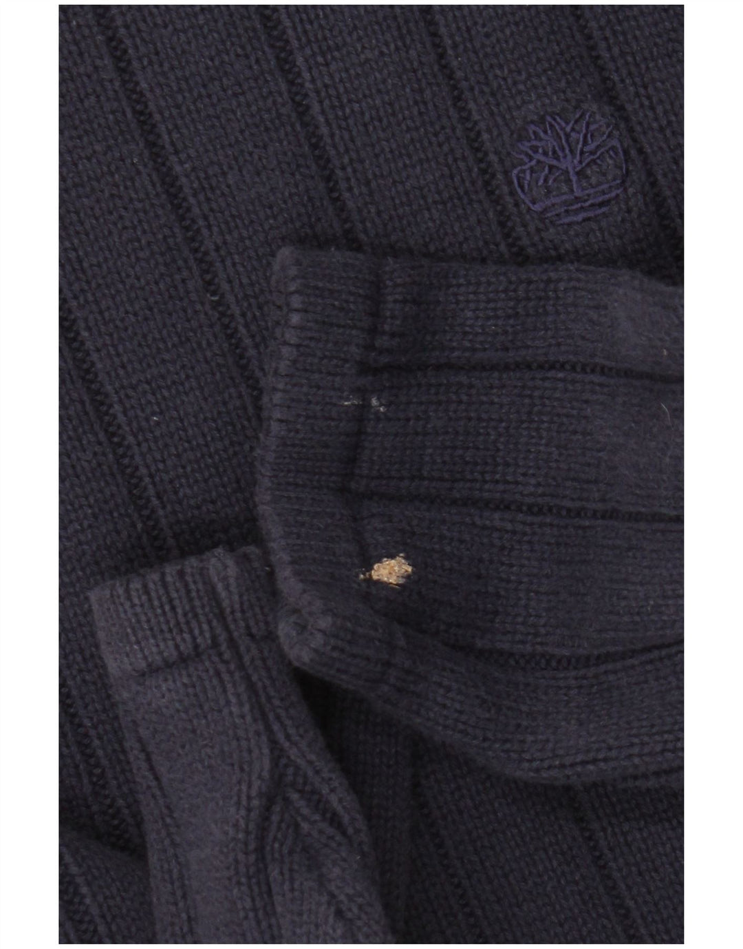 Suéter masculino Timberland com gola redonda, algodão azul marinho médio