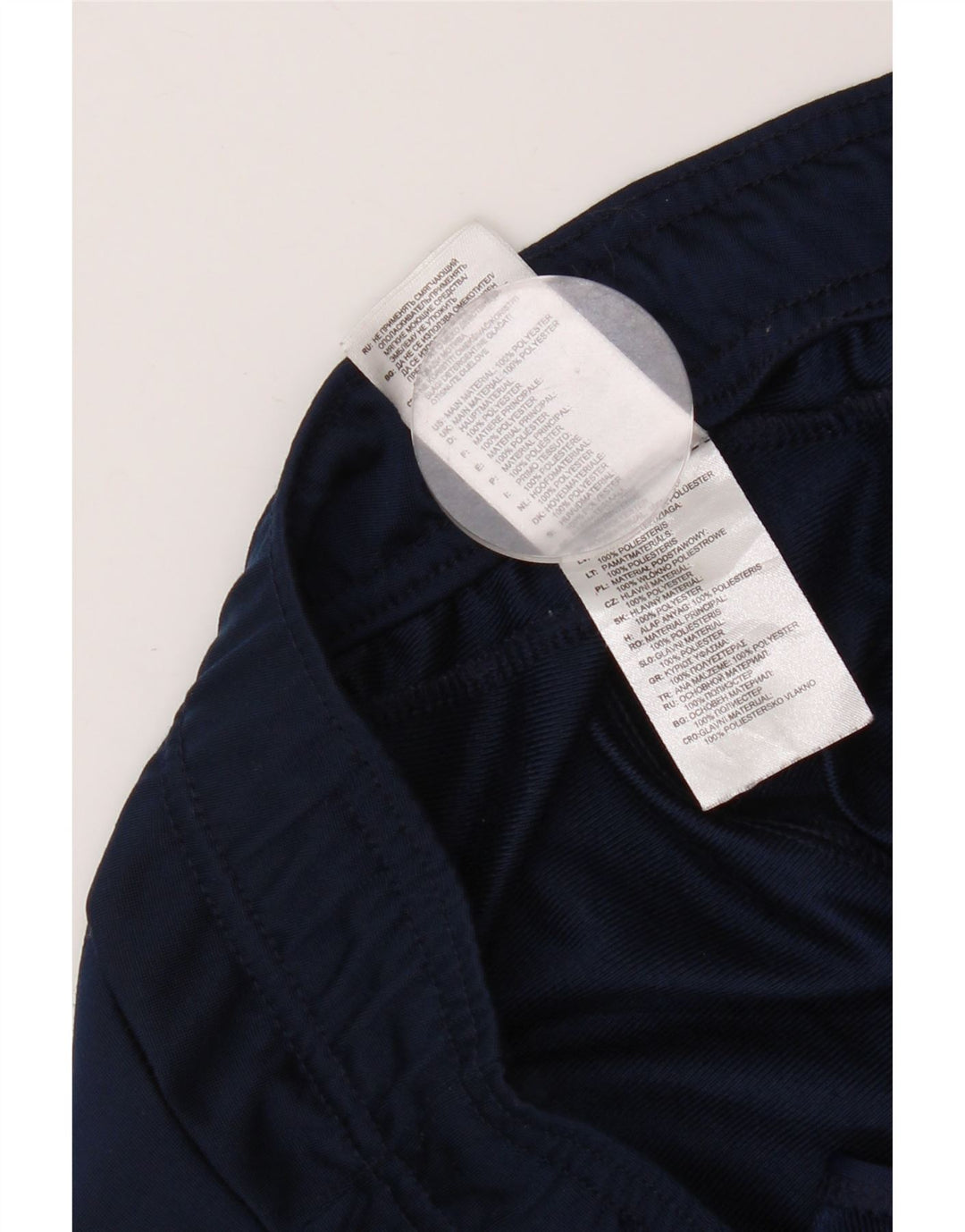 Calça de treino masculina Adidas médio azul marinho poliéster