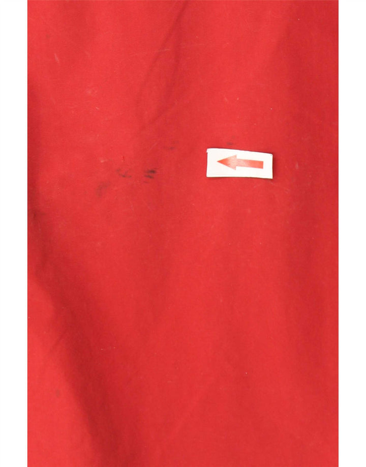 Jaqueta masculina Napapijri com capuz gráfico Anorak UK 38 poliamida vermelha média