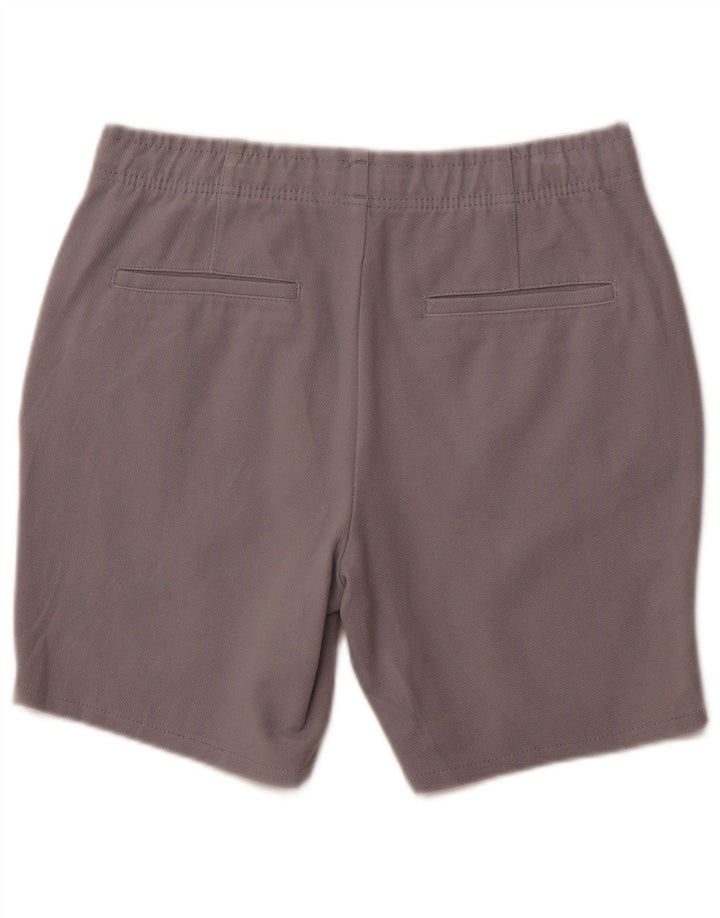 ZARA Mens Chino Shorts Médio W32 Cinza Algodão