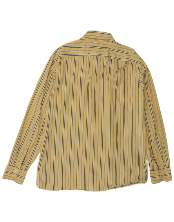Camisa masculina Tommy Hilfiger Regular Fit XL algodão listrado amarelo