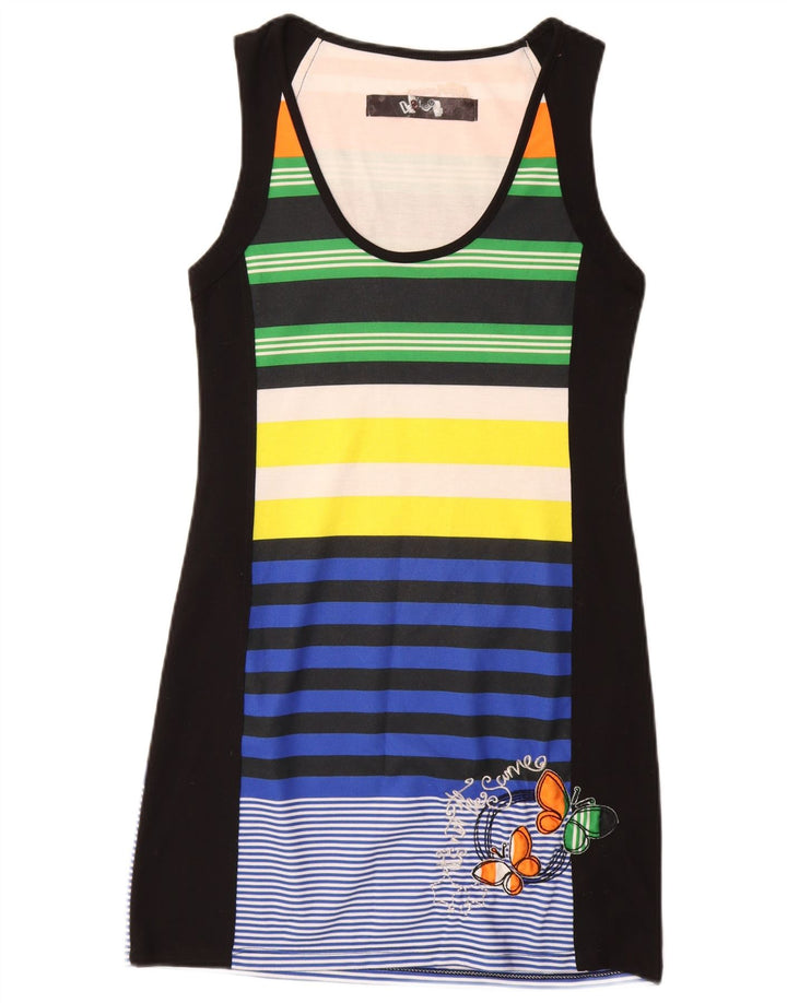 DESIGUAL Vestido feminino com camiseta gráfica UK 12 Borboleta média multicolorida