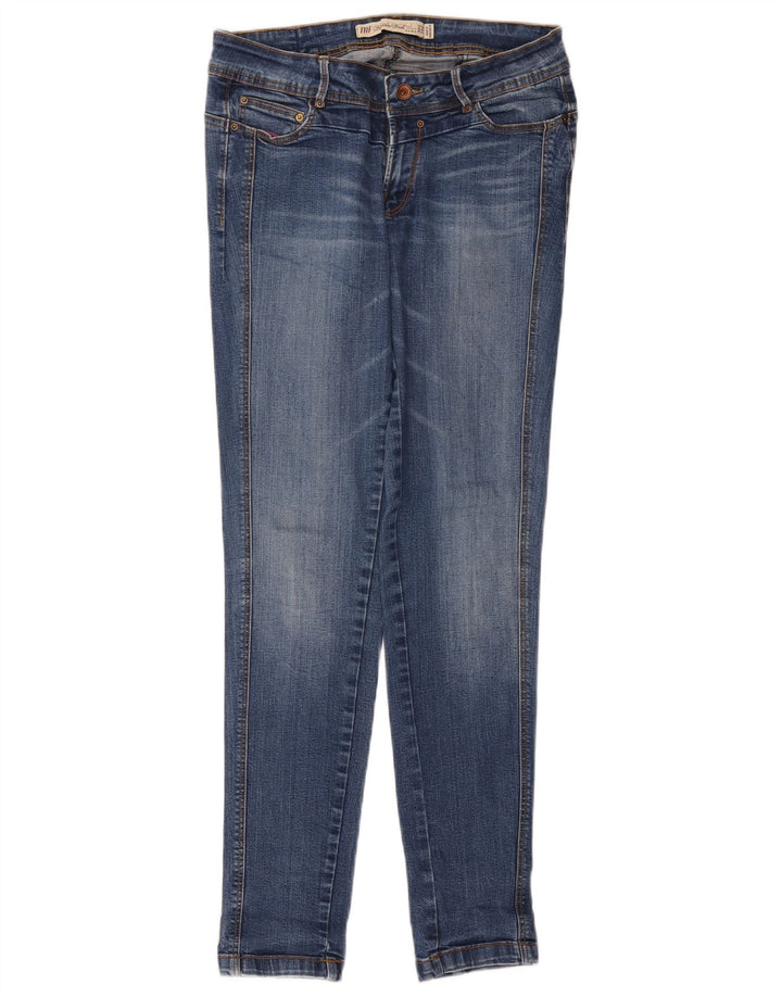 Zara Mulher Trafaluc Slim Jeans EU 40 Médio W30 L30 Azul