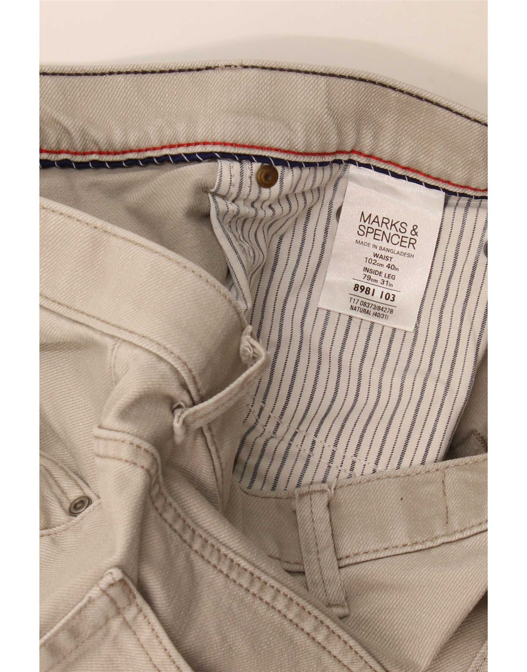 Jeans Marks & Spencer Masculino Blue Harbor Straight W40 L31 Algodão Cinza