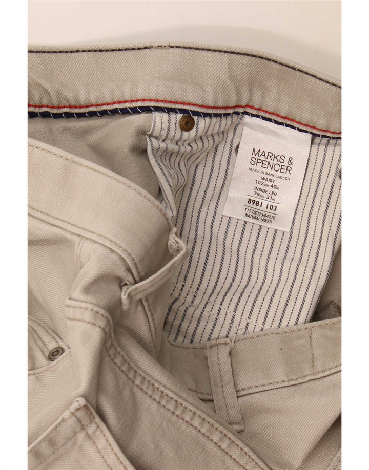 Jeans Marks & Spencer Masculino Blue Harbor Straight W40 L31 Algodão Cinza