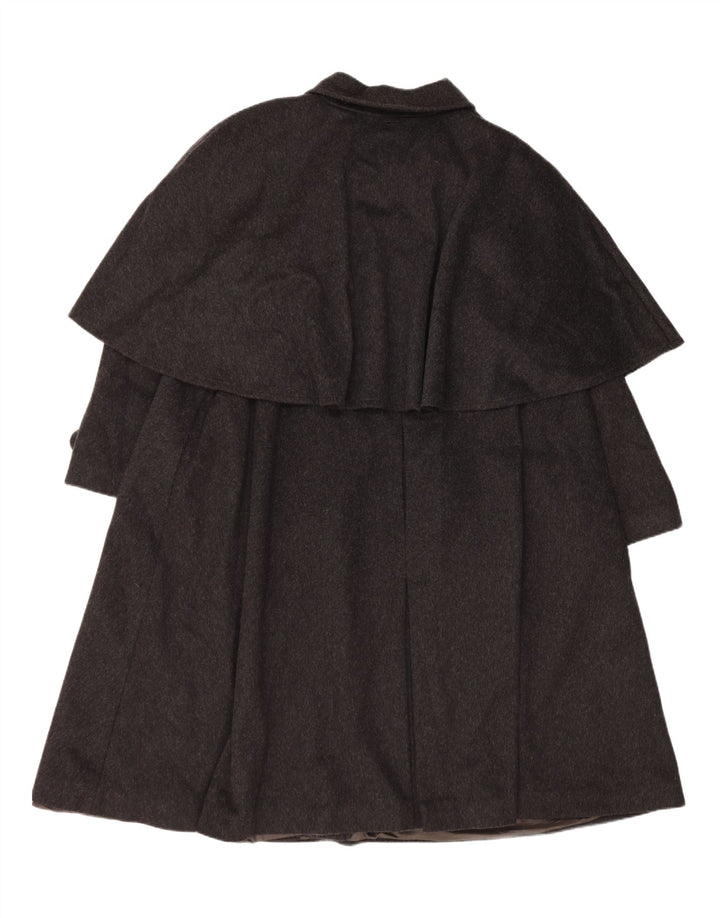 Gina Lebole Casaco feminino oversized com capa IT 46 Lã preta grande