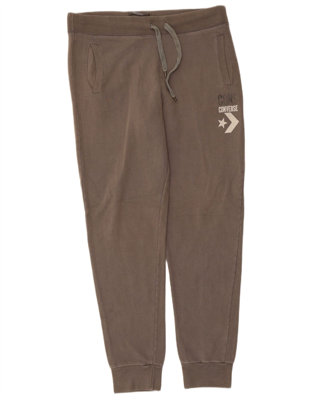 Calça de treino masculina Converse Joggers XL algodão marrom