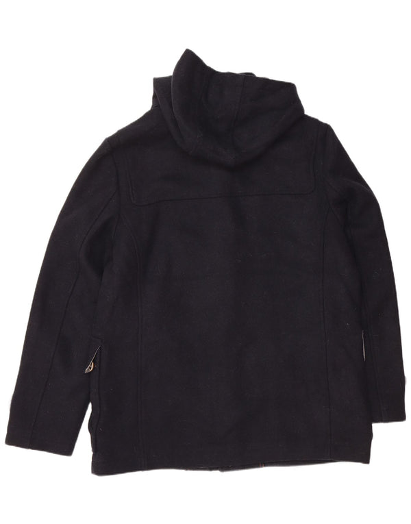 Jaqueta masculina com capuz BURTON UK 40 grande lã azul marinho