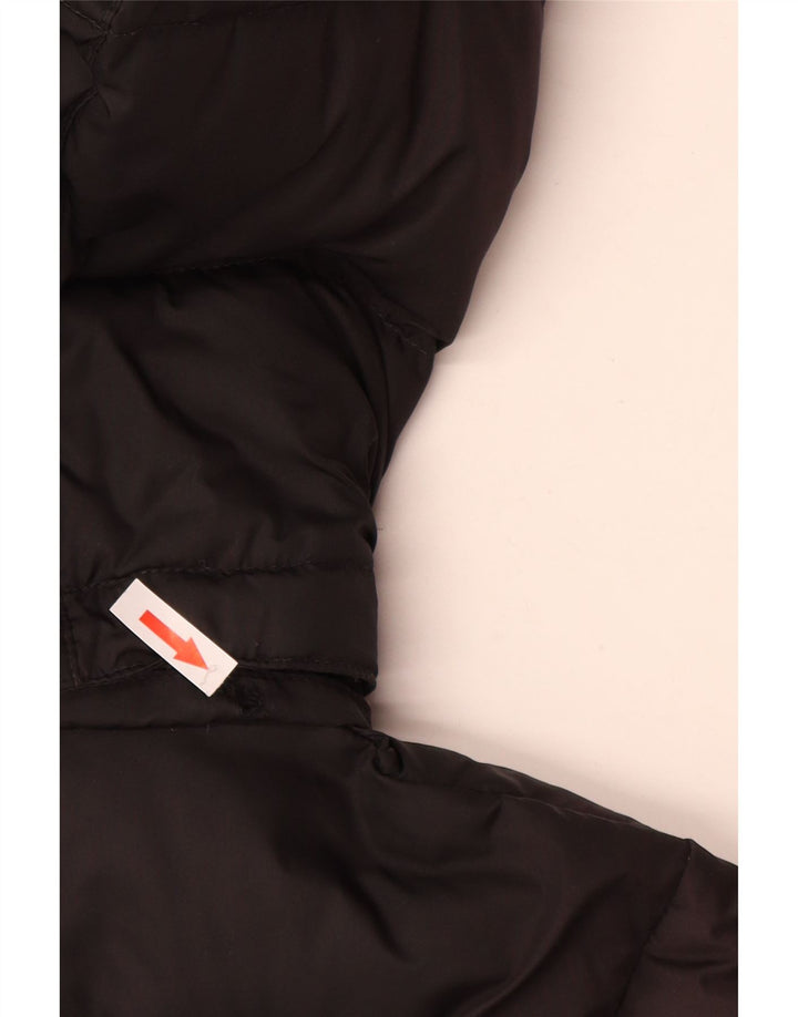 Casaco acolchoado com capuz feminino Berghaus UK 12 poliéster preto médio