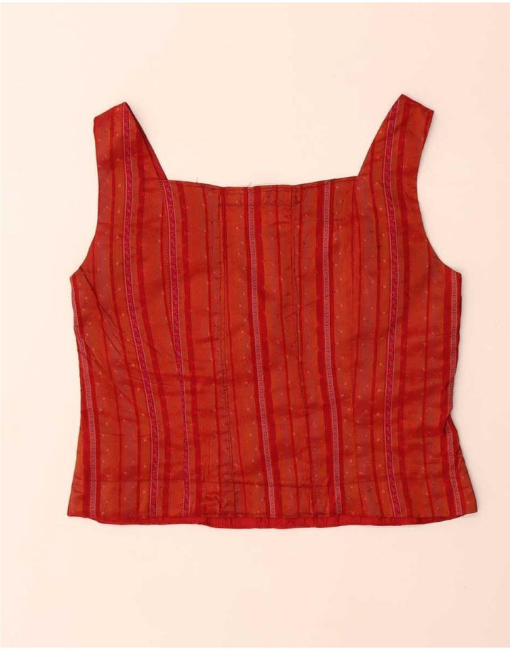 Conjunto feminino de 3 peças da Fox EU 36 pequeno W30 acetato floral vermelho moderno
