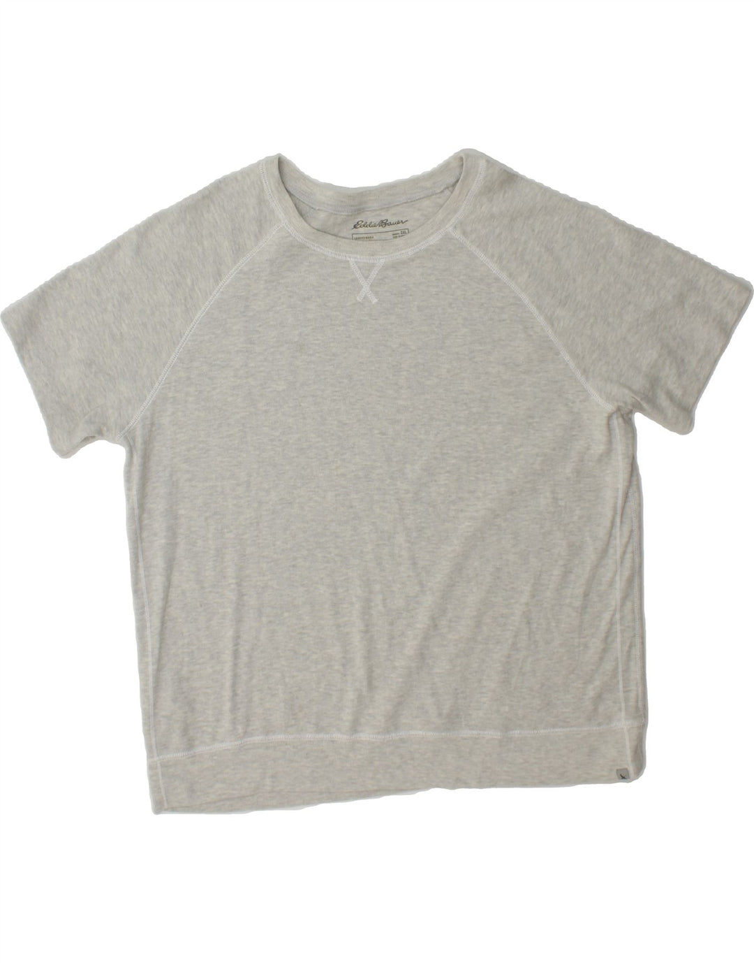 EDDIE BAUER Womens T-Shirt Top UK 20 2XL Grey Cotton Vintage Eddie Bauer and Second-Hand Eddie Bauer from Messina Hembry 