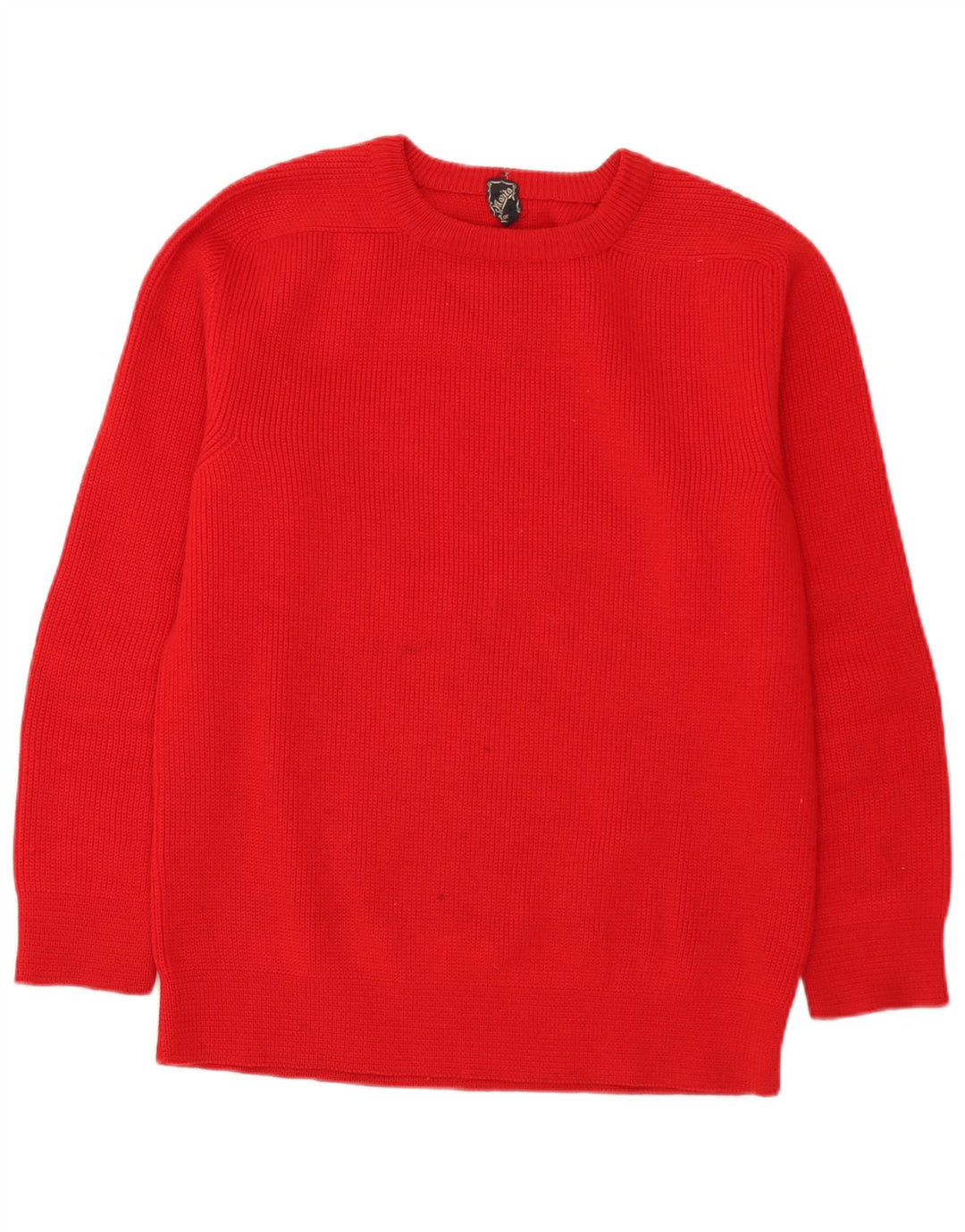 Suéter vintage masculino com gola canoa vermelho médio