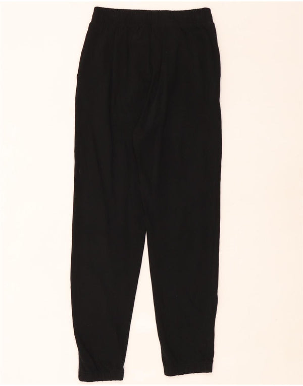 Calça de treino feminina Zara Joggers UK 8 pequeno algodão preto