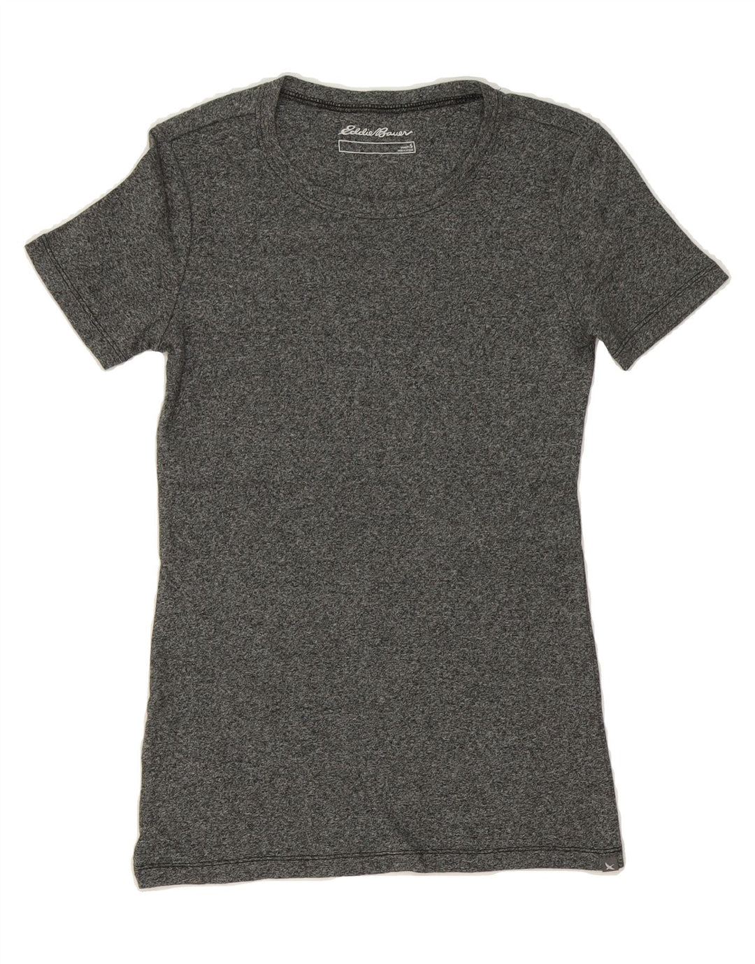 EDDIE BAUER Womens T-Shirt Top UK 8 Small Grey Cotton Vintage Eddie Bauer and Second-Hand Eddie Bauer from Messina Hembry 