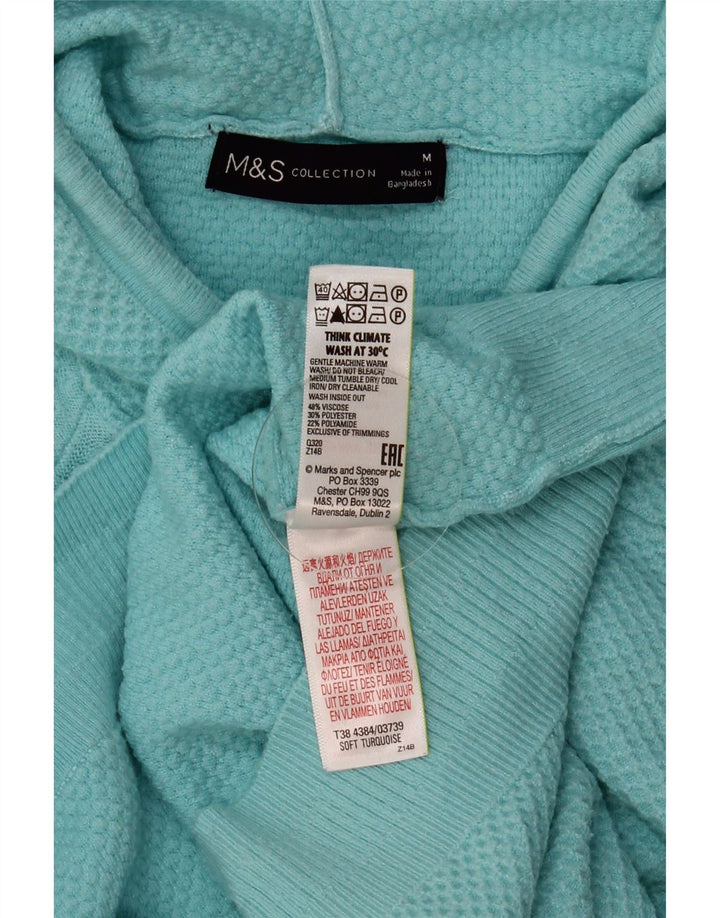 Suéter feminino oversized MARKS & SPENCER Reino Unido 14 médio turquesa