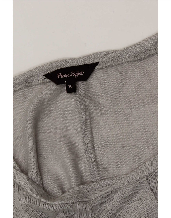 Túnica assimétrica feminina Phase Eight UK 10 pequena cinza