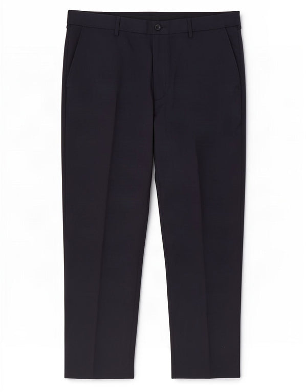 Calça casual masculina Marks & Spencer de ajuste regular W40 L29 azul marinho