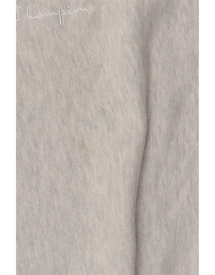 Champion moletom masculino jumper pequeno algodão cinza