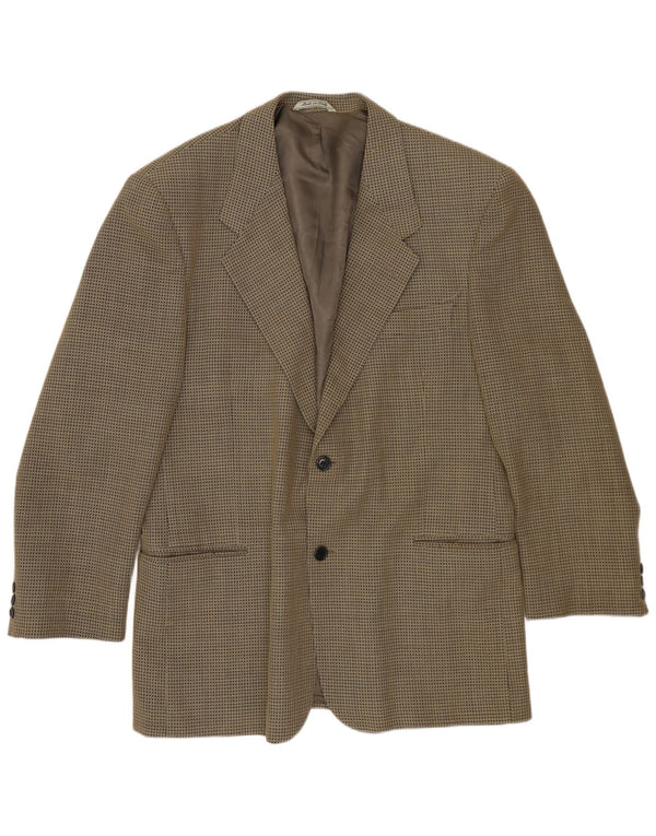Jaqueta blazer masculina de 2 botões Ing Loro Piona & Co. IT 54 2XL cáqui manchado