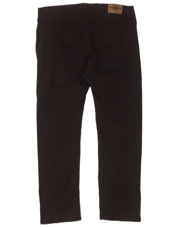 Calça Wrangler masculina slim reta casual W36 L30 algodão preto