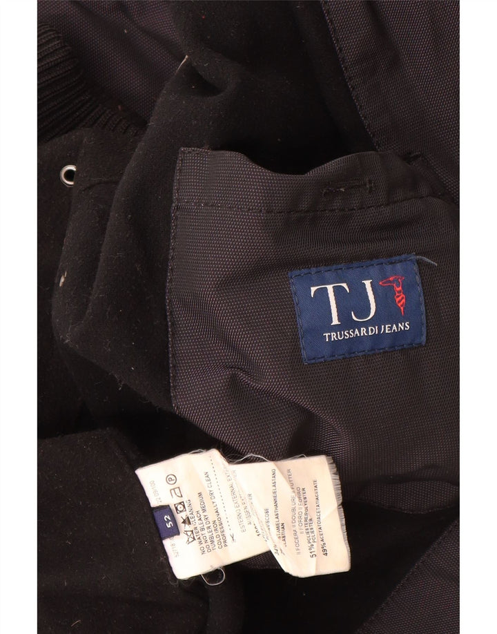 Jaqueta bomber masculina TRUSSARDI JEANS IT 52 XL poliéster preto