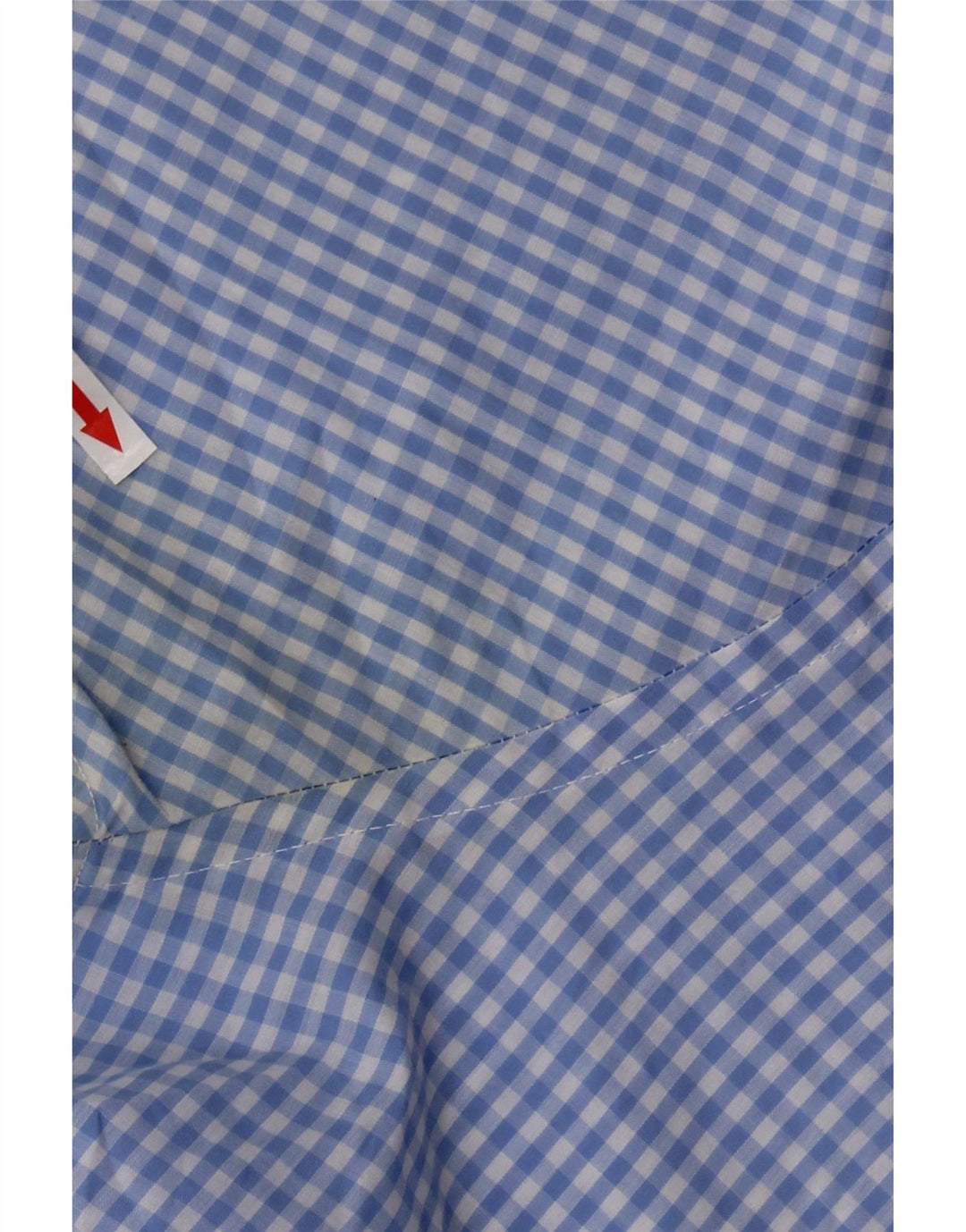 PIERRE CARDIN Camisa masculina de manga curta de ajuste regular XL azul guingão