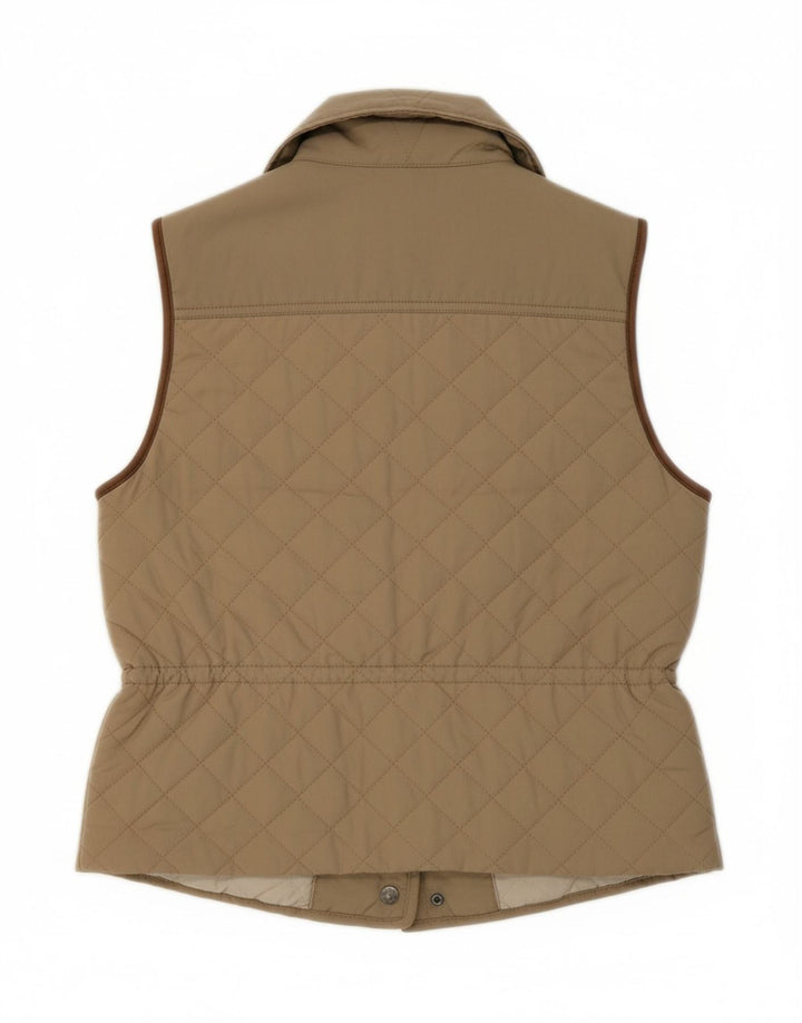 Colete acolchoado feminino MASSIMO DUTTI UK 12 médio bege