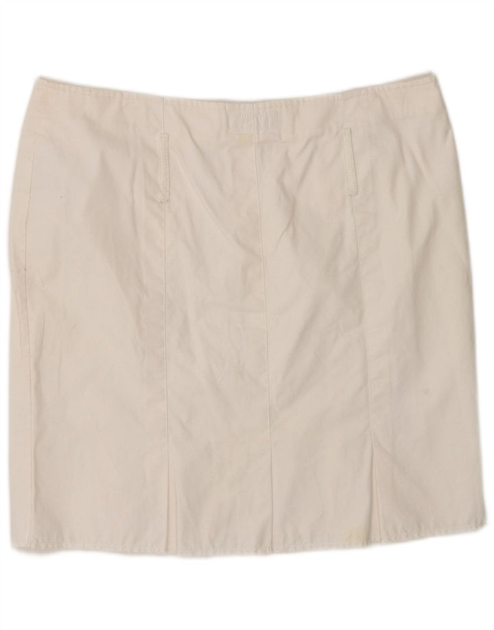 Minissaia feminina Tommy Hilfiger grande W32 algodão branco