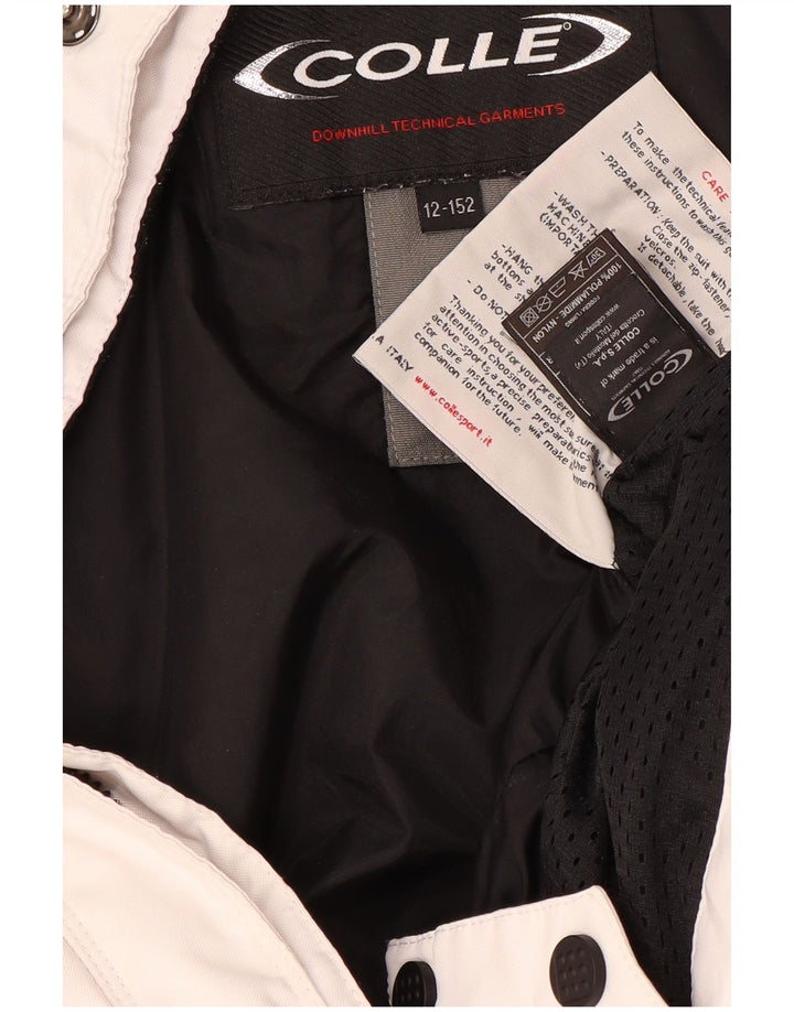 Jaqueta de esqui VINTAGE Boys 11-12 anos poliéster colorblock multicolorido